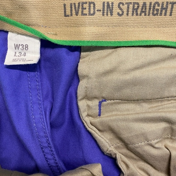 Gap "The Lived In" Straight Leg Chinos (Color: New Lilac, Size: 38x34) - Picture 3 of 3